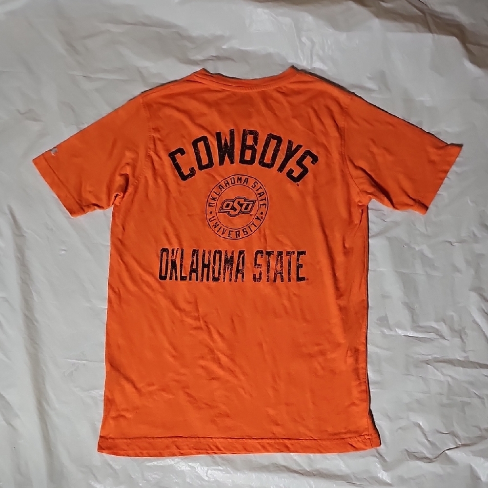 Champion Adult Medium Orange Oklahoma State University OSU T-Shirt Used